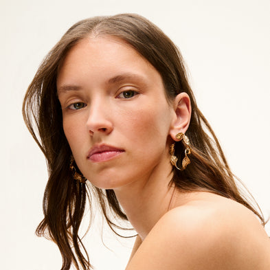 Boucles d'oreilles Mira torsade moyen modèle