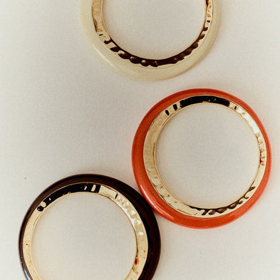 Armband „Selva“ in Gold – Elfenbein
