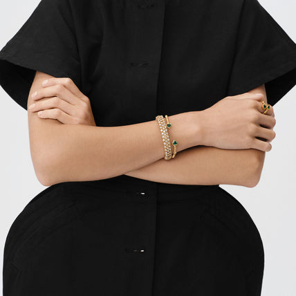 Bracelet Izilda strass doré
