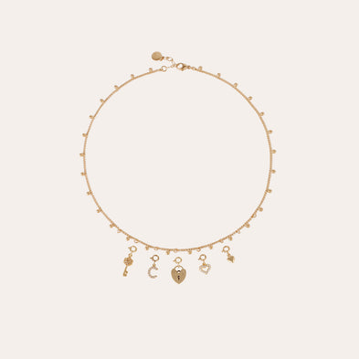 Charms pendentif lettre J strass doré