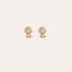 Amarante mini stud earrings  - Rose Quartz