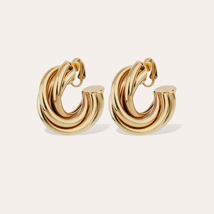 Boucles d'oreilles créoles Atik moyen modèle