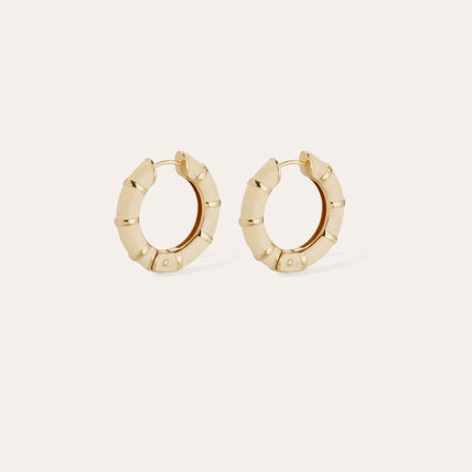 Boucles d'oreilles Bambou mini émail