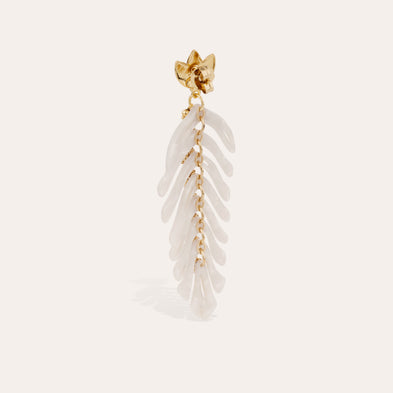 Pendientes Cavallo de acetato - Marfil