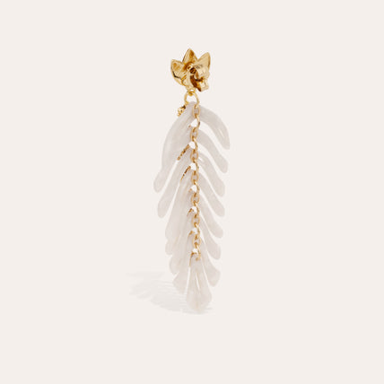 Boucles d'oreilles Cavallo acétate - Ivoire