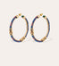 Boucles d'oreilles créoles Lima cabochons