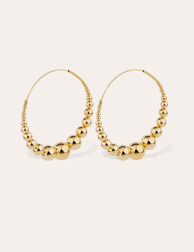 Boucles d'oreilles créoles Multiperla