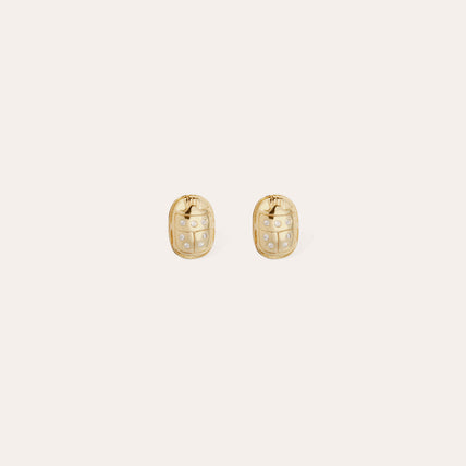 Boucles d'oreilles puces Scaramouche - Zircone