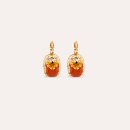 Boucles d'oreilles Scaramouche émail