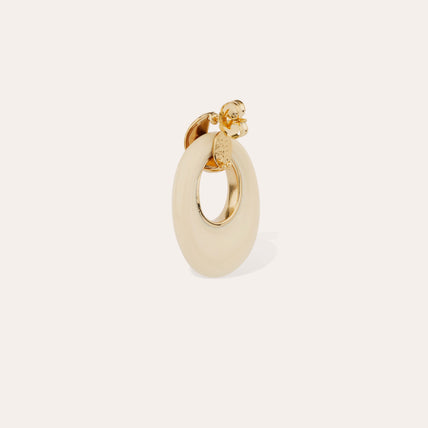 Boucles d'oreilles Selva petit modèle acétate - Ivoire