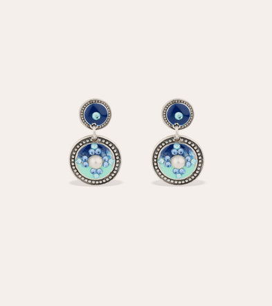 Boucles d'oreilles Sequin émail