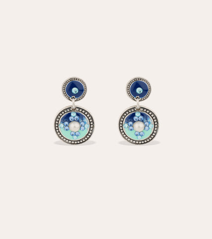 Boucles d'oreilles Sequin émail