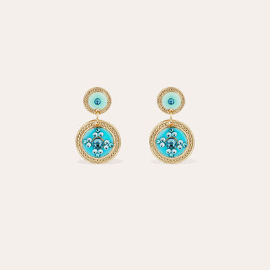 Boucles d'oreilles Sequin émail