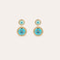 Boucles d'oreilles Sequin émail