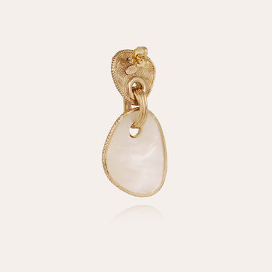 Boucles d'oreilles Silia grand modèle - Nacre blanche