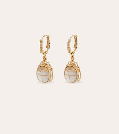 Boucles d'oreilles Tao Scaramouche - Nacre blanche