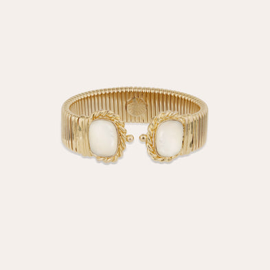 Amarante Double Bracelet - White Mother-of-Pearl