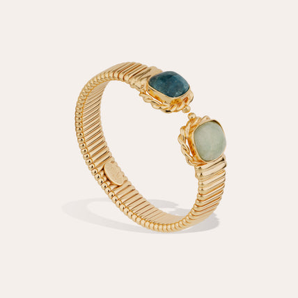 Amarante Double Bracelet small size - Amazonite & Blue Apatite