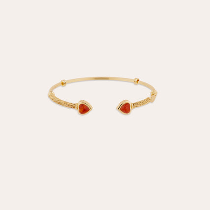 Amore Duality Bangle - Carnelian