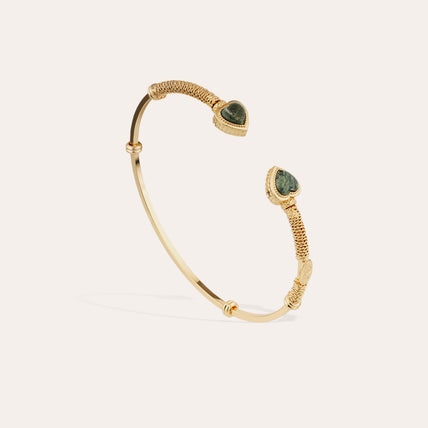 Amore Duality Bangle - Kambaba Jasper
