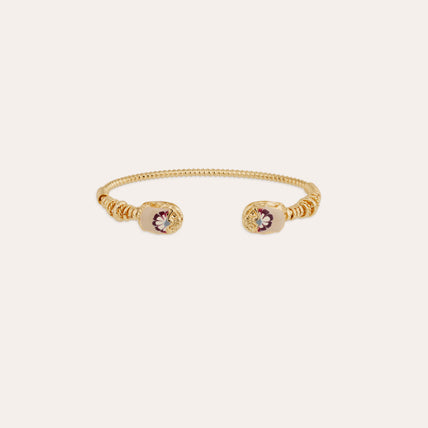 Bracelet Duality grand Scaramouche torsade émail doré