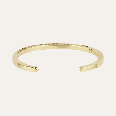 Pulsera Eliot martillada dorada
