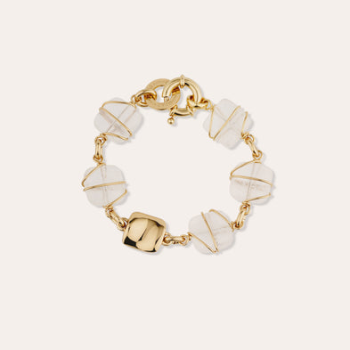 Bracelet Rainbow Square Multi petit modèle - Cristal de roche