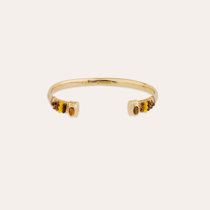 Bracelet Sarina doré - Œil de Tigre