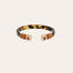 Armband „Sarina Bis“ aus vergoldetem Acetat – Schwarz