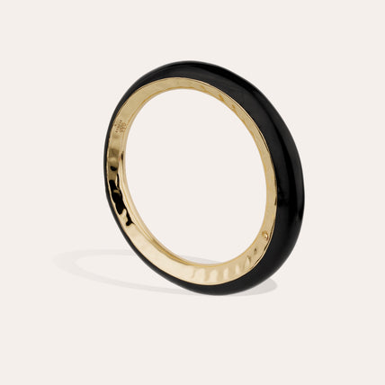 Bracelet Selva doré acétate - Noir