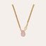 Collier Billy doré - Quartz rose