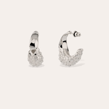 Pendientes de aro Almara « medium size » en plata
