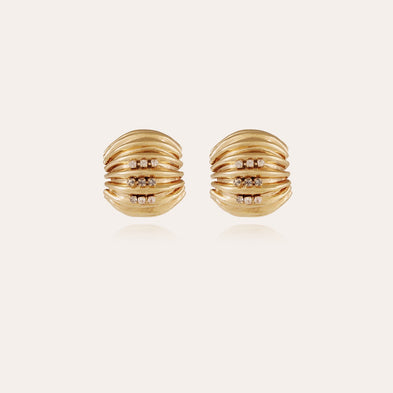 Anne Gold Rhinestone Earrings