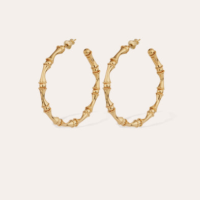 Bambou 's Gold Hoop Earrings