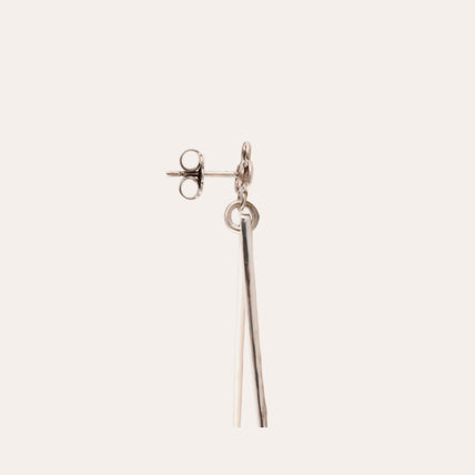 Boucles d'oreilles Bibi mini argentées