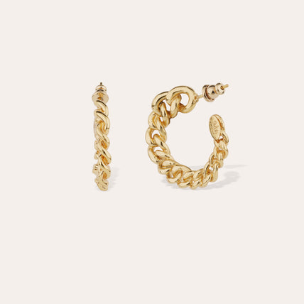Pendientes de aro Bronxy dorados