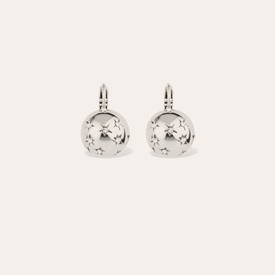 Boucles d'oreilles Comète petit modèle argentées