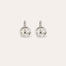 Boucles d'oreilles Comète petit modèle argentées