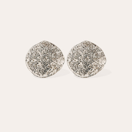 Boucles d'oreilles Eclipse Moon argentées