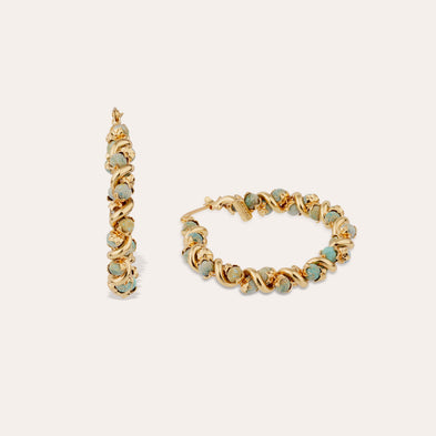 Eurydice Gold Earrings - Turquoise