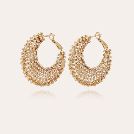 Pendientes Izzia con strass « Large size » dorados
