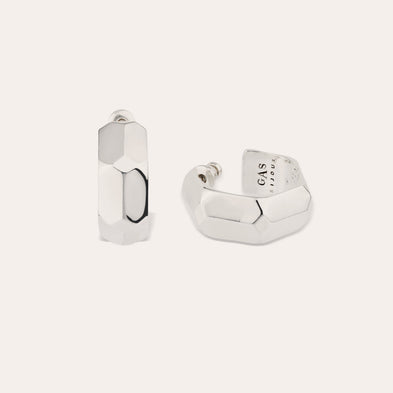 Boucles d'oreilles créoles Mila argentées