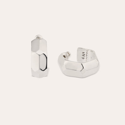 Pendientes de aro Mila plateados