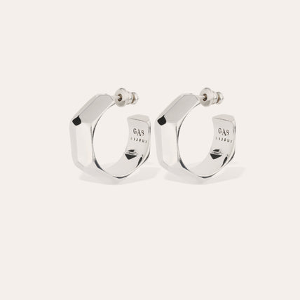 Pendientes de aro Mila plateados