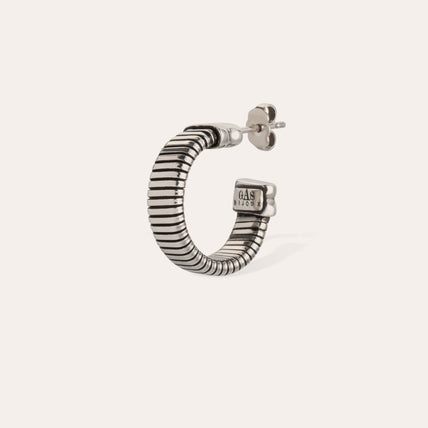 Pendientes de aro «Milo mini» plateados