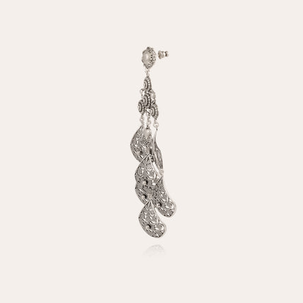 Boucles d'oreilles Orferia grand modèle argentées