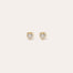 stud earrings Amore con strass dorados