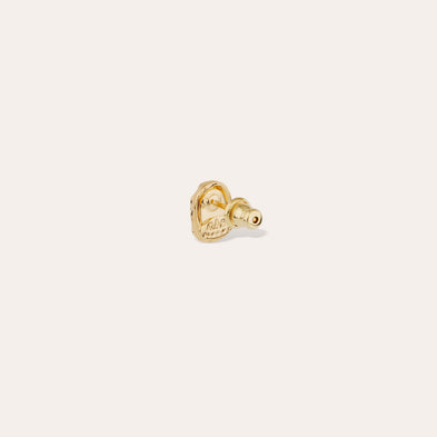Boucles d'oreilles puces Scaramouche émail dorées