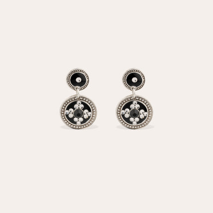 Boucles d'oreilles Sequin argentées