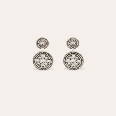 Boucles d'oreilles Sequin argentées
